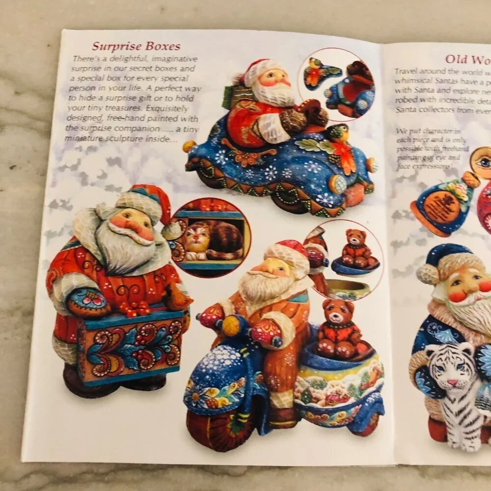 Derevo Collection G. DeBrekht‎ Secret Surprise Santa Box Figurine Box